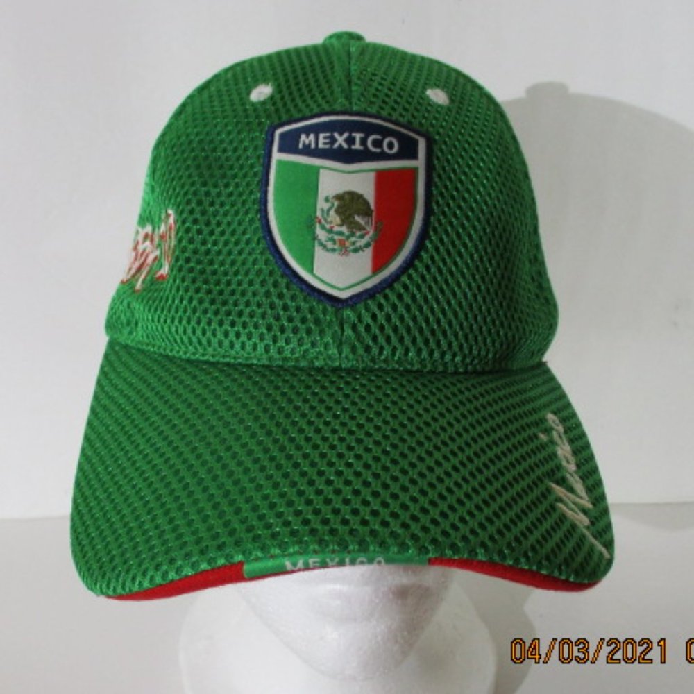 Mexico Soccer (futbol) Green Mesh Hat/Cap